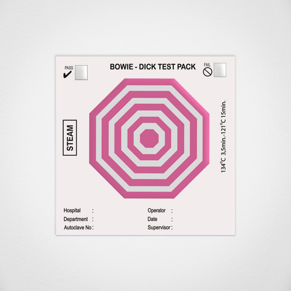 Bowie Dick Self Adhesive Test Pack