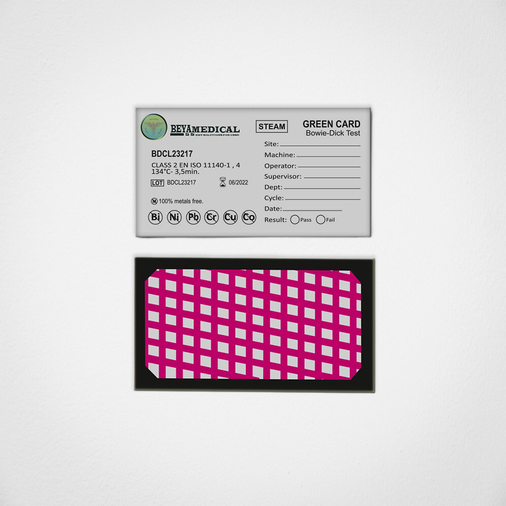 Bowie & Dick Test Green Card