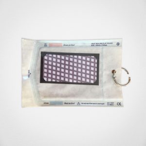 Bowie Dick Test Green Card in sterilization pouch
